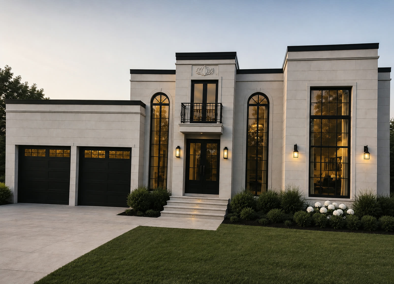 Maison Thermobloc, façade extérieure de jour